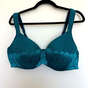 Soma Stunning Support Balconette Bra Turquoise‎ Full Coverage Size 42D